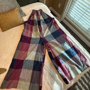 Colorful Plaid Jumpsuit